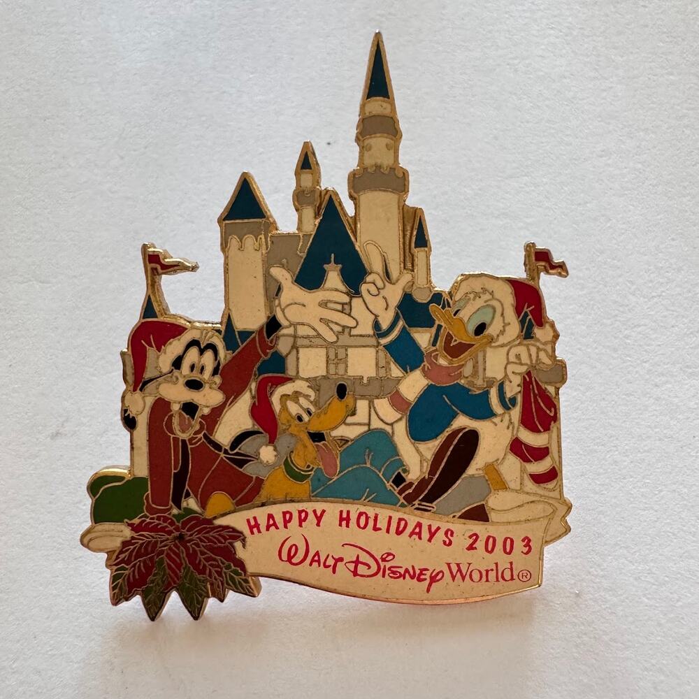 Walt Disney World Happy Holidays 2003 Christmas Pin Limited Edition LE 2000